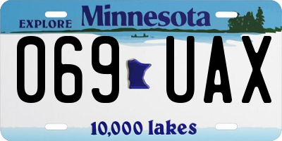 MN license plate 069UAX