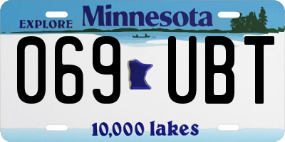 MN license plate 069UBT