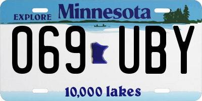 MN license plate 069UBY