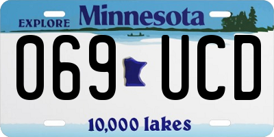 MN license plate 069UCD