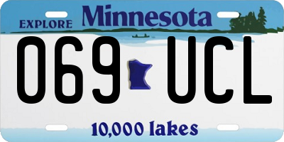 MN license plate 069UCL