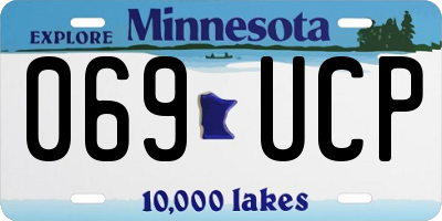 MN license plate 069UCP