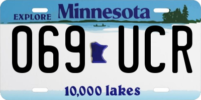 MN license plate 069UCR