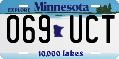 MN license plate 069UCT