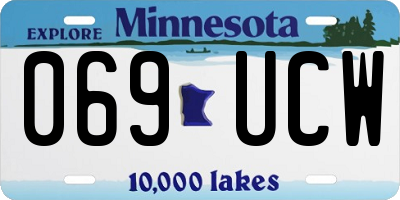 MN license plate 069UCW