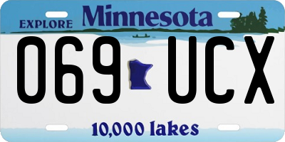 MN license plate 069UCX