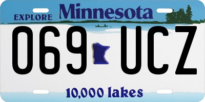 MN license plate 069UCZ