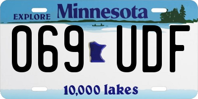 MN license plate 069UDF