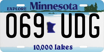 MN license plate 069UDG