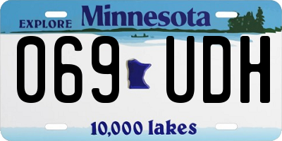MN license plate 069UDH