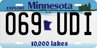MN license plate 069UDI
