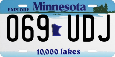 MN license plate 069UDJ