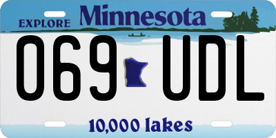MN license plate 069UDL
