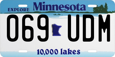 MN license plate 069UDM