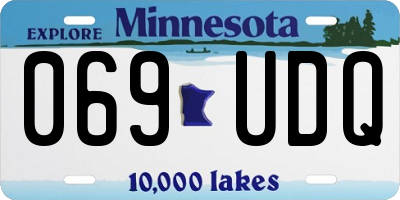 MN license plate 069UDQ