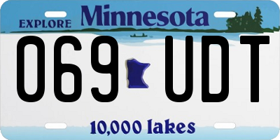 MN license plate 069UDT