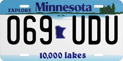 MN license plate 069UDU