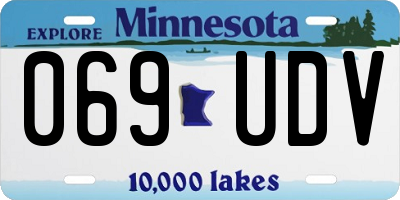 MN license plate 069UDV