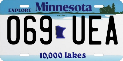 MN license plate 069UEA