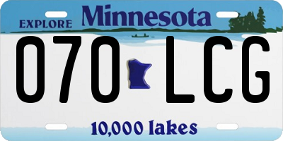 MN license plate 070LCG