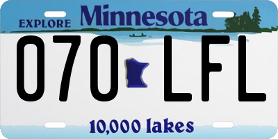MN license plate 070LFL
