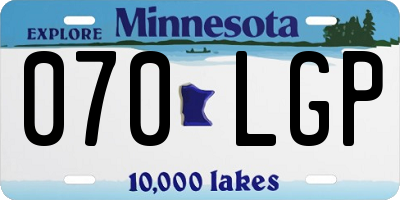 MN license plate 070LGP