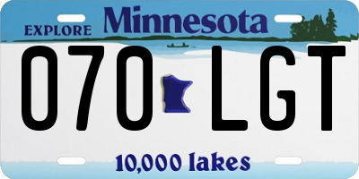 MN license plate 070LGT
