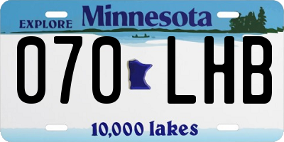 MN license plate 070LHB
