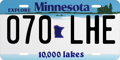 MN license plate 070LHE