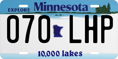 MN license plate 070LHP