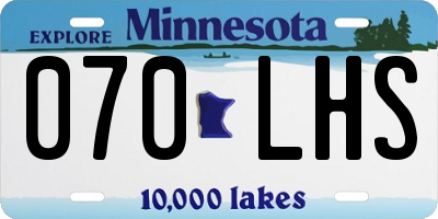 MN license plate 070LHS