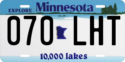 MN license plate 070LHT