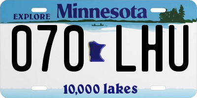 MN license plate 070LHU