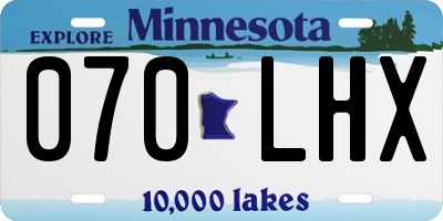 MN license plate 070LHX