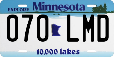 MN license plate 070LMD