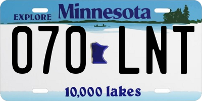 MN license plate 070LNT