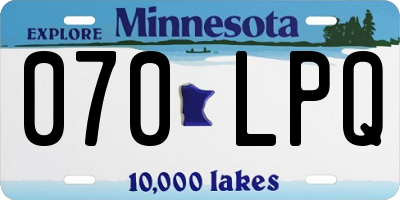 MN license plate 070LPQ