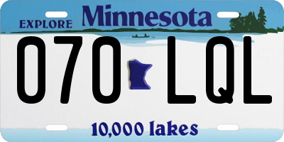 MN license plate 070LQL