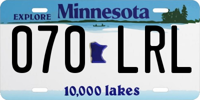 MN license plate 070LRL