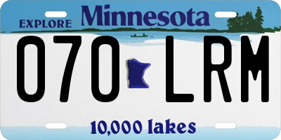 MN license plate 070LRM