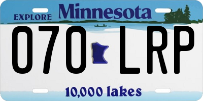MN license plate 070LRP