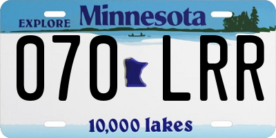 MN license plate 070LRR