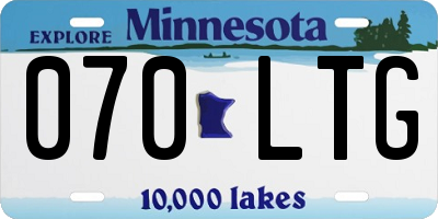 MN license plate 070LTG