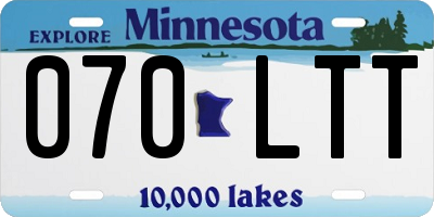 MN license plate 070LTT