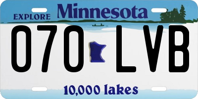 MN license plate 070LVB