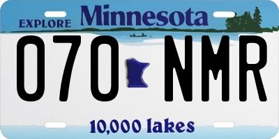 MN license plate 070NMR