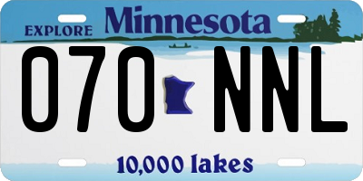 MN license plate 070NNL