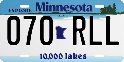 MN license plate 070RLL
