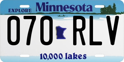 MN license plate 070RLV
