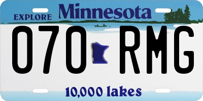 MN license plate 070RMG